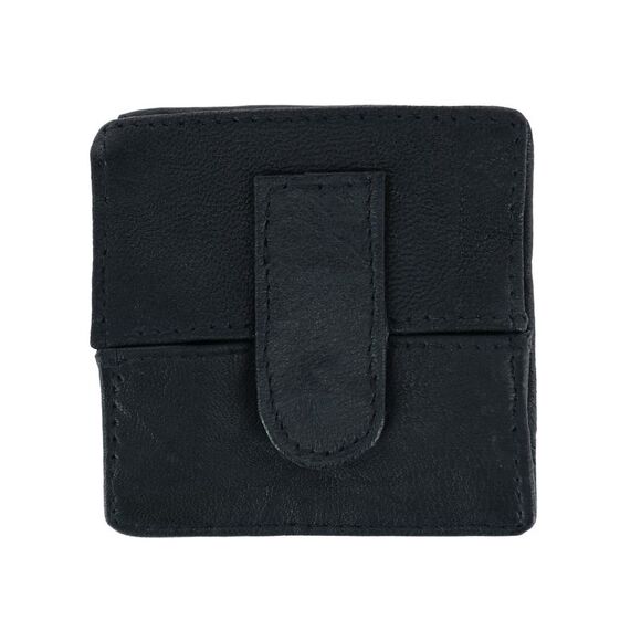 CTM Leather Fold Up Coin Change Pouch with Snap Button Closure - Picture 1 of 3